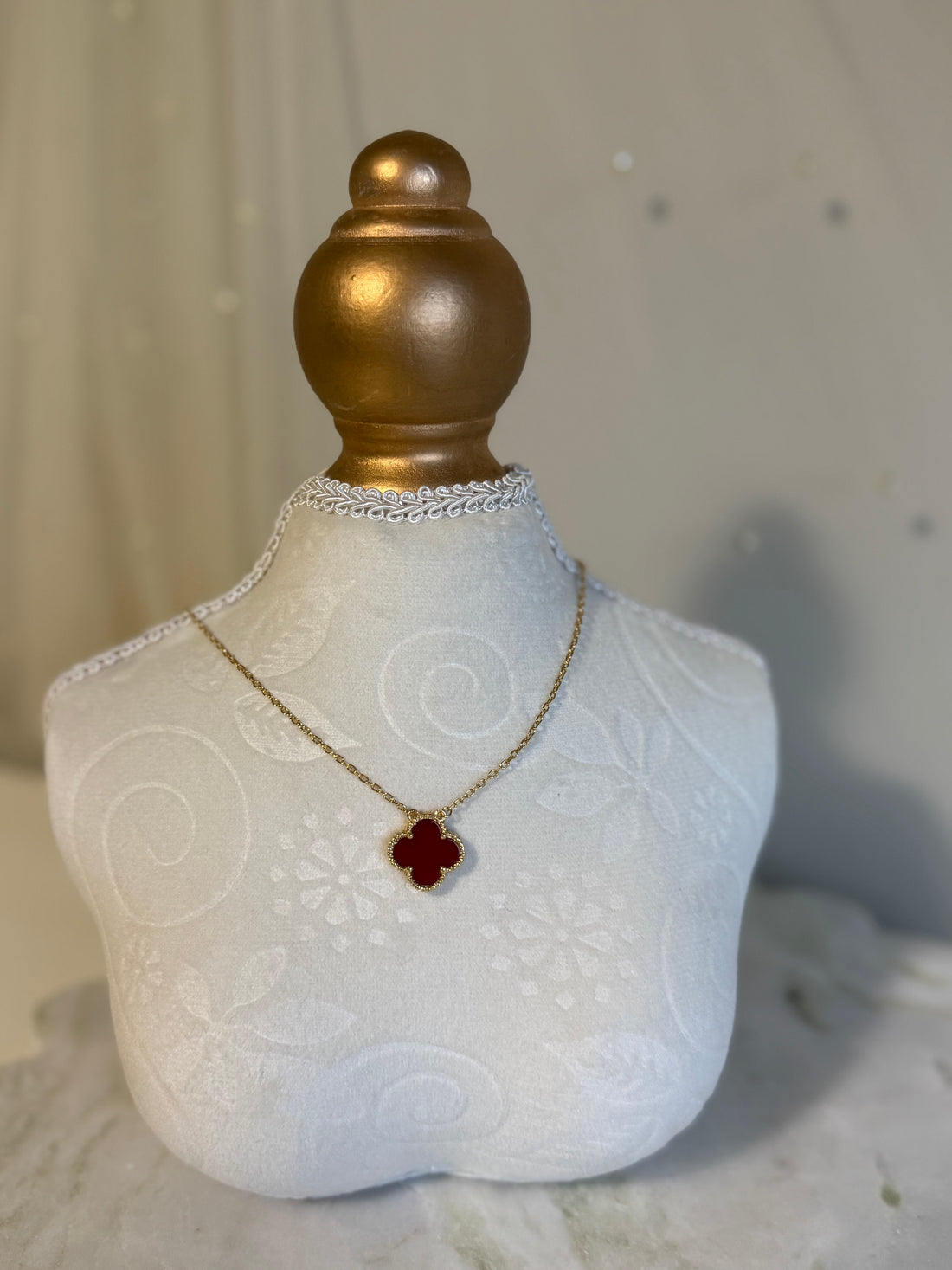 VK Style Maroon Necklace