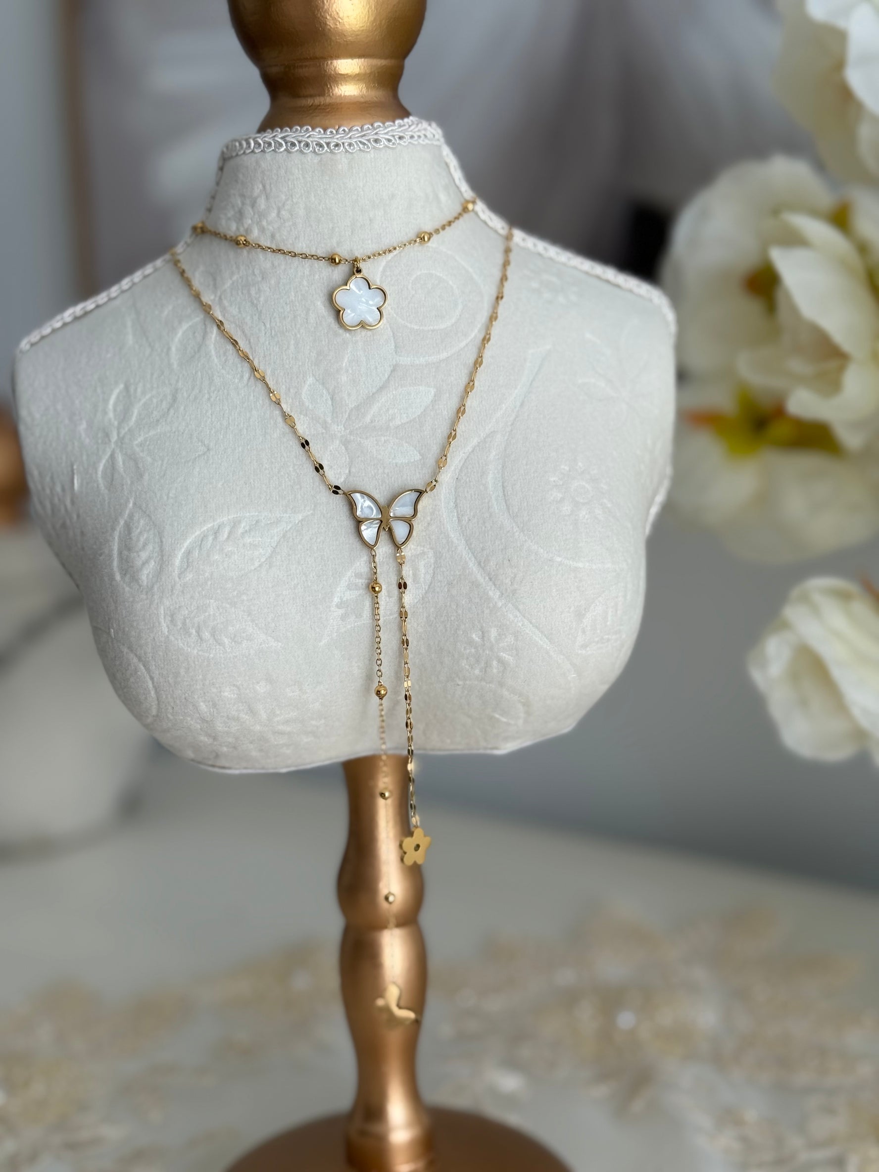 Butterfly Jacki Double Necklace