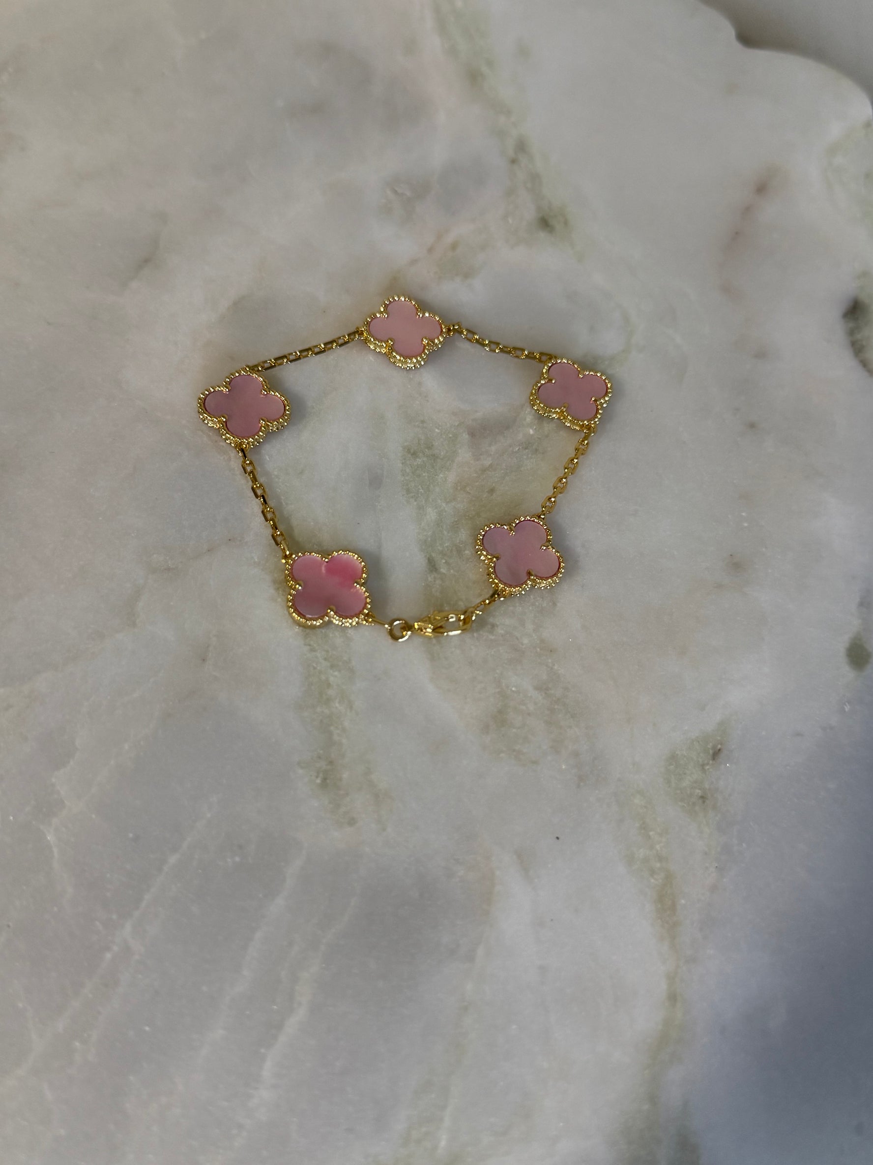 VK Style Pink Flower Bracelet