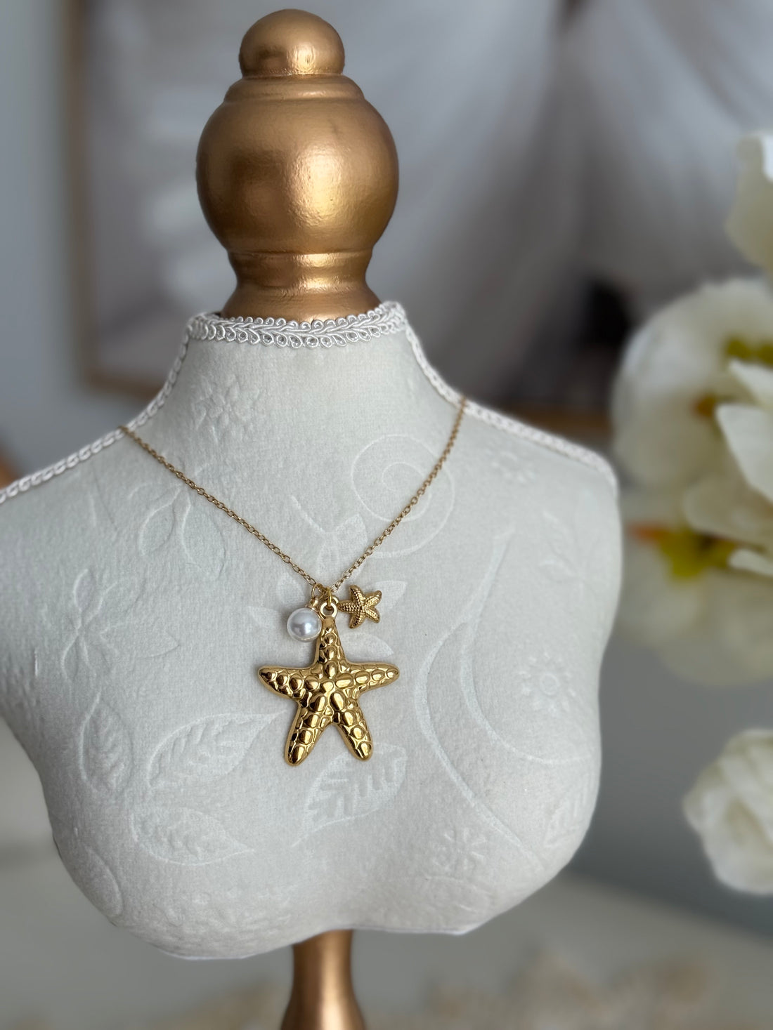 Starfish Pearl Necklace