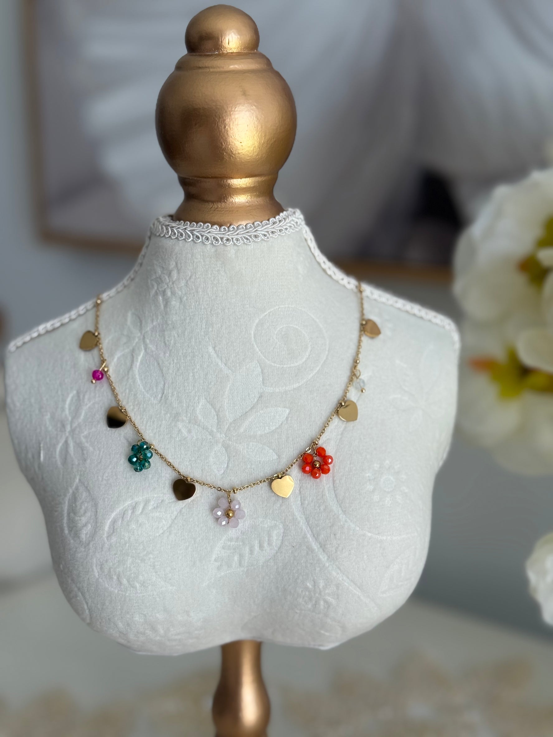 Flower Bouquet Necklace