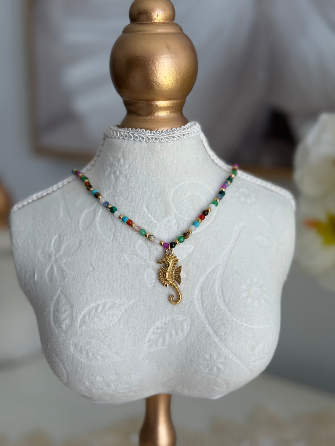 Bohemian Hippocampus Necklace