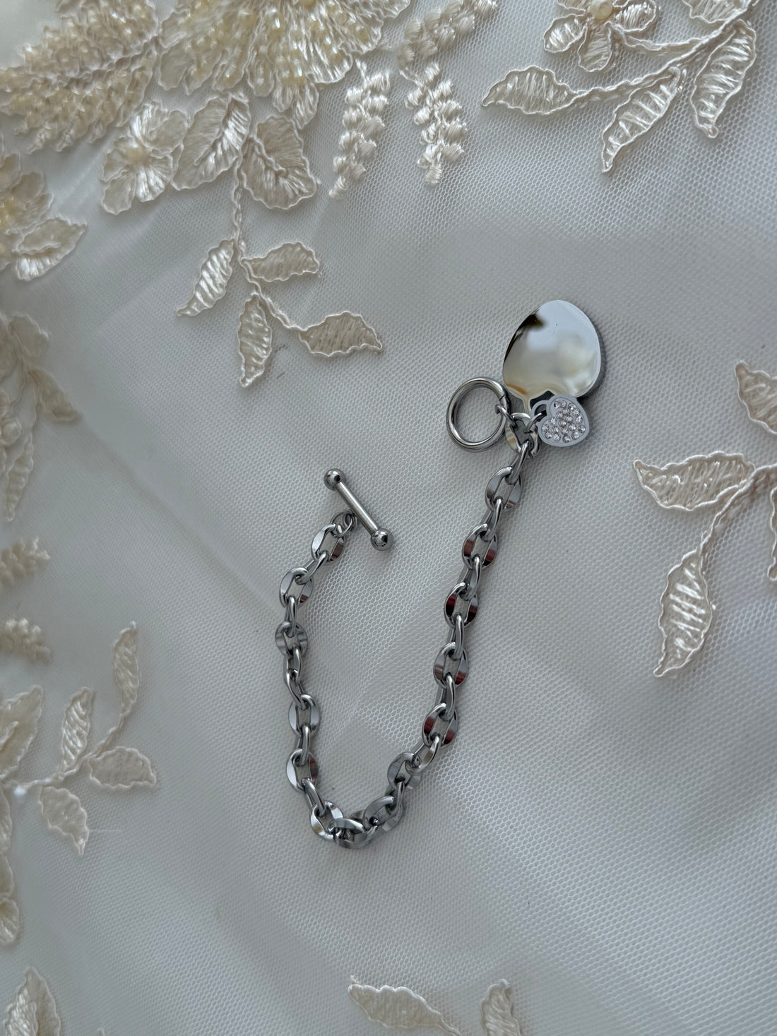 Dual Heart chain Bracelet