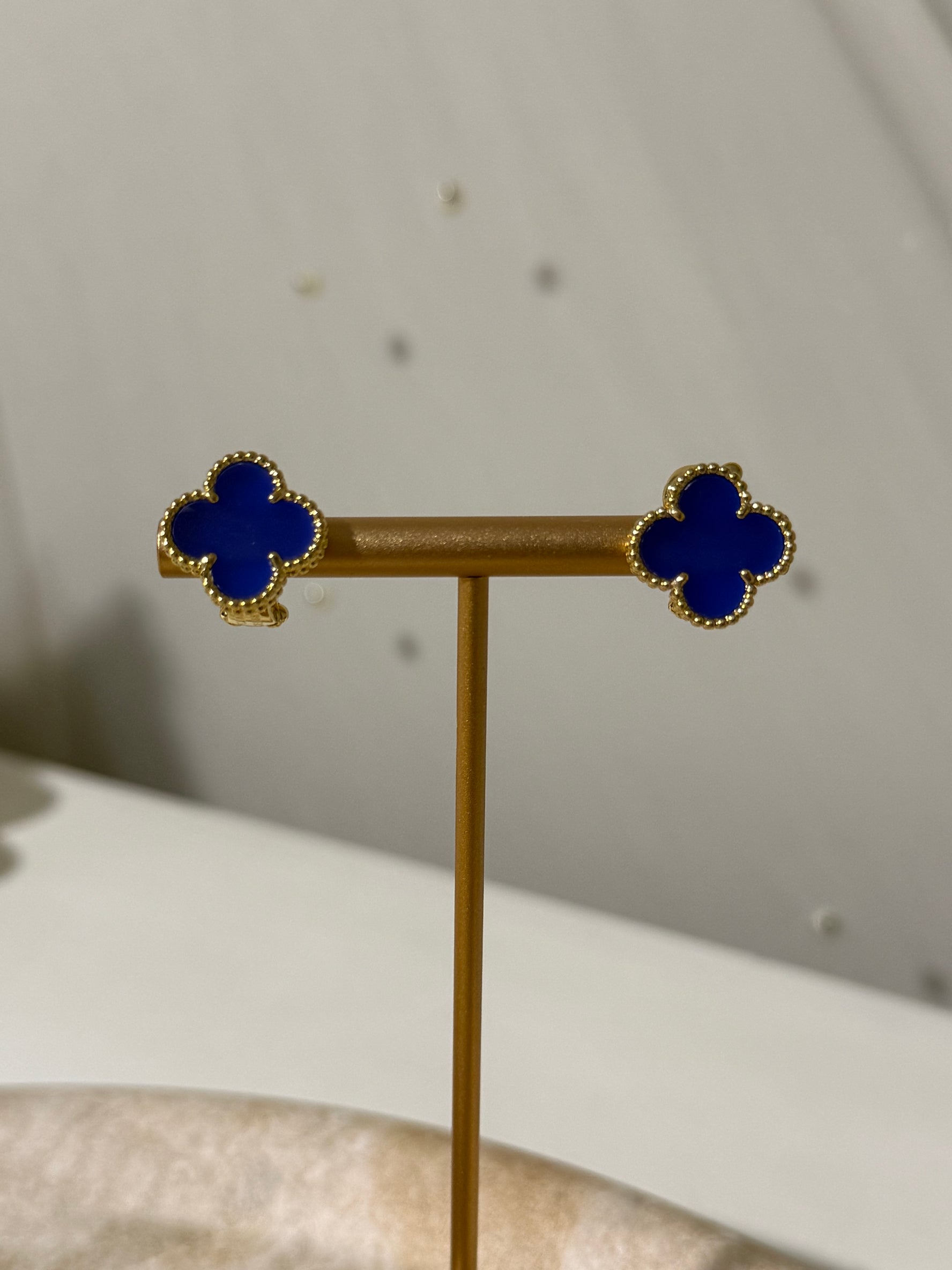 VK Style Blue Flower Earrings