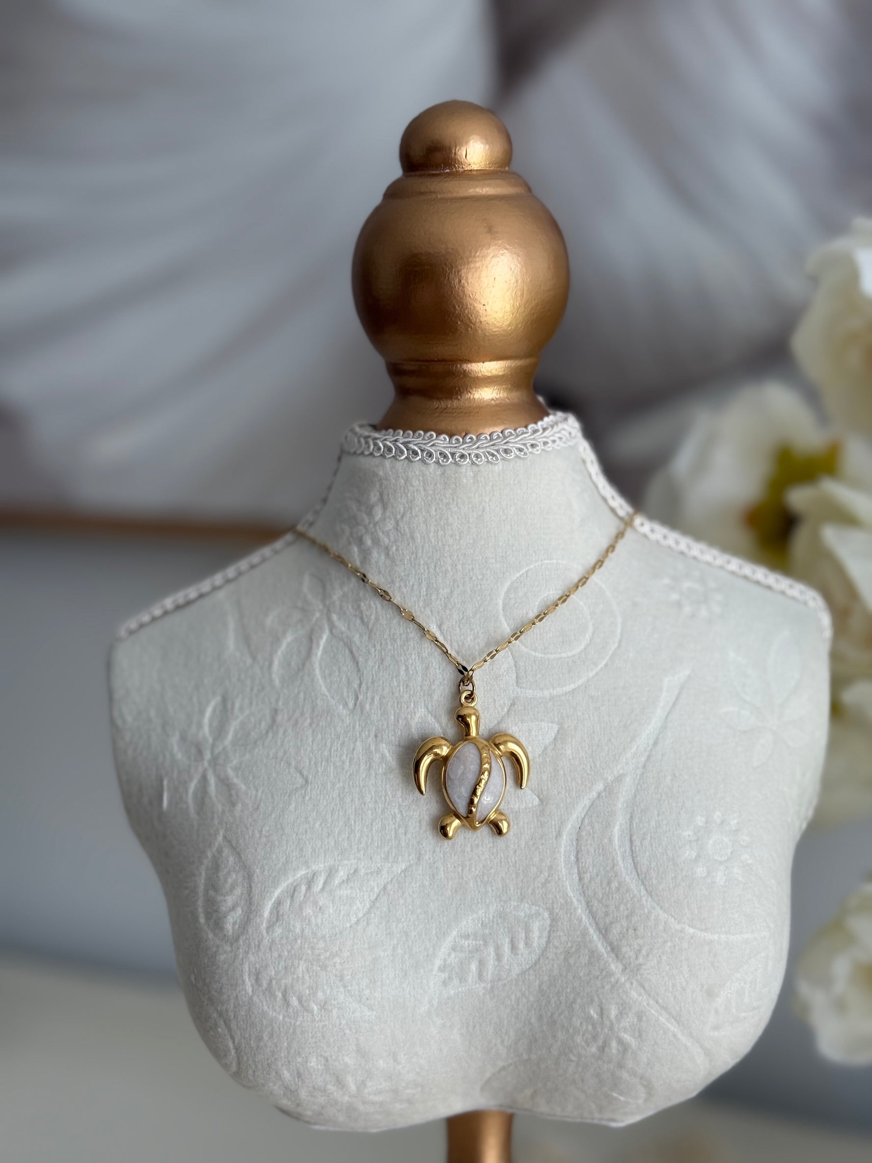 Golden Turtle Necklace