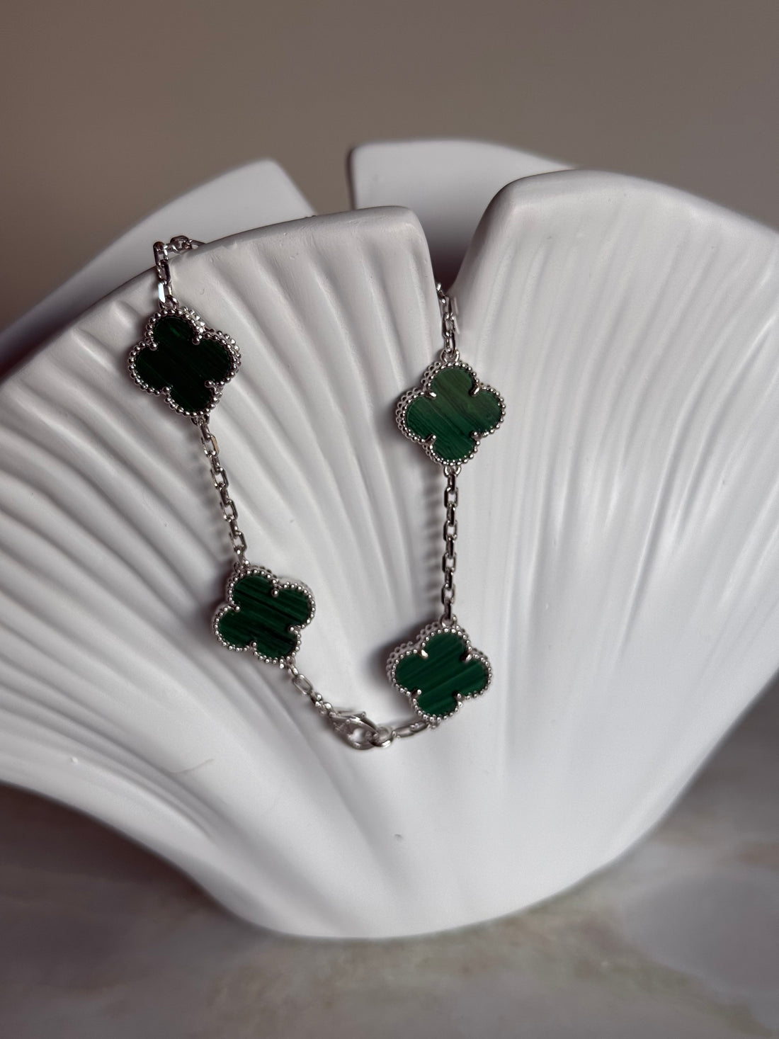 VK Style Green Silver Bracelet