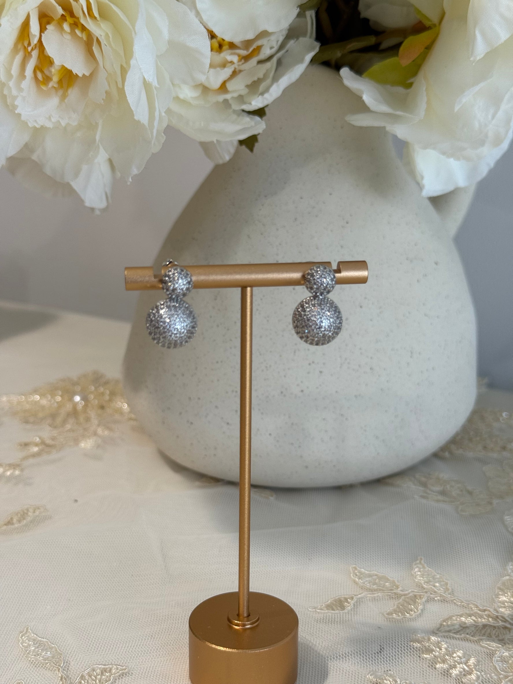 Dual Water Drops Earrings