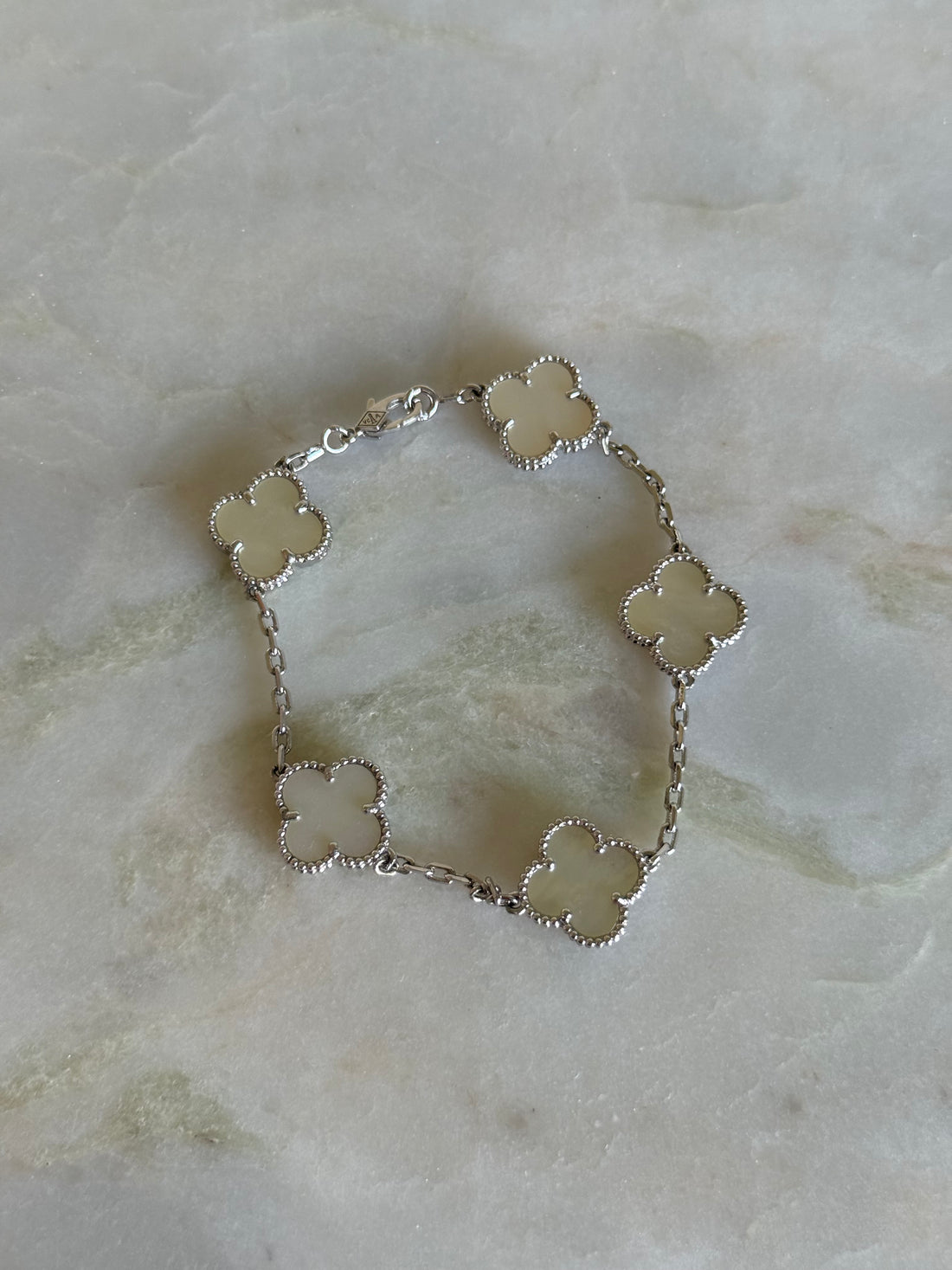 VK Style White Silver Bracelet