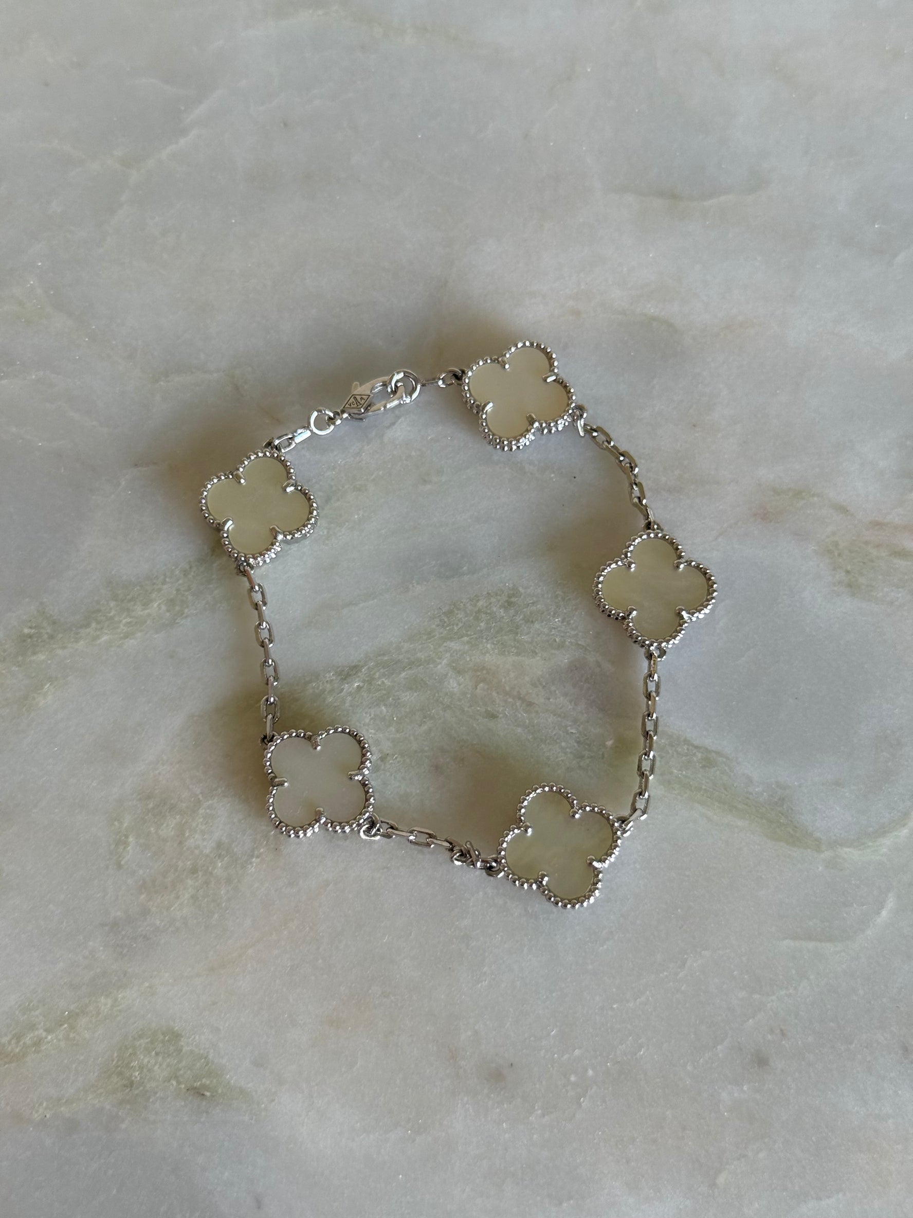 VK Style White Silver Bracelet