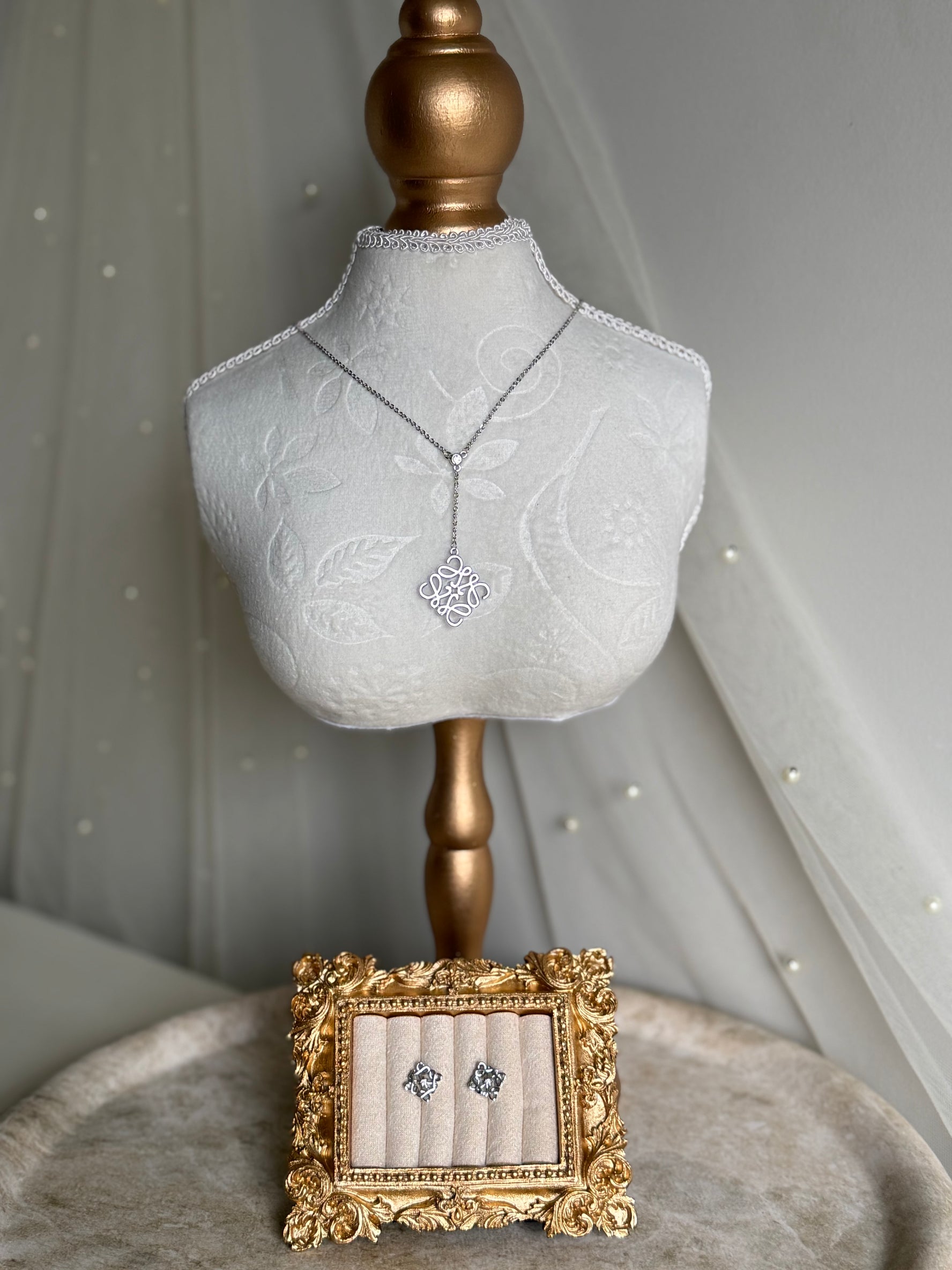 Loewe Style Silver  Necklace