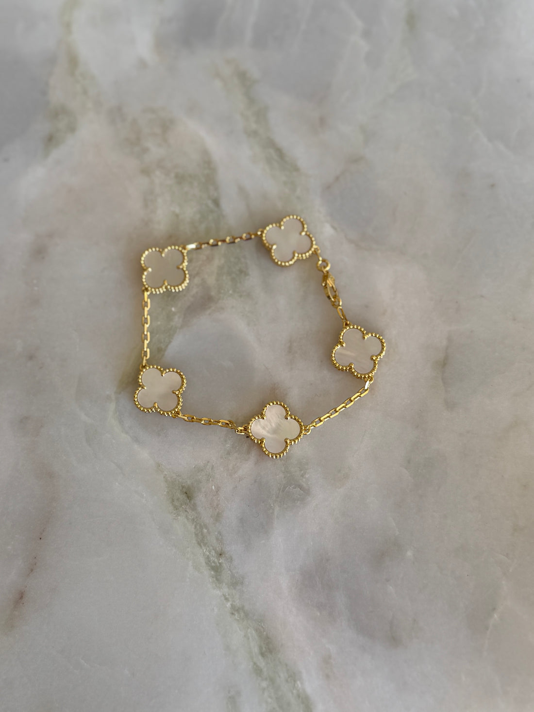 VK Style White Flower Bracelet