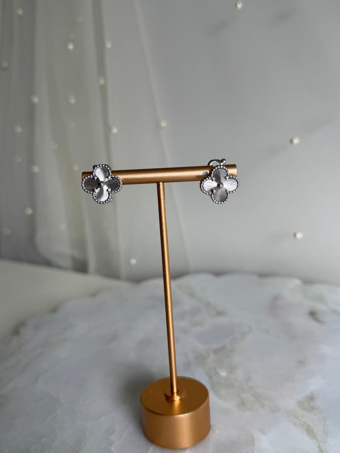 VK Style Silver Earrings