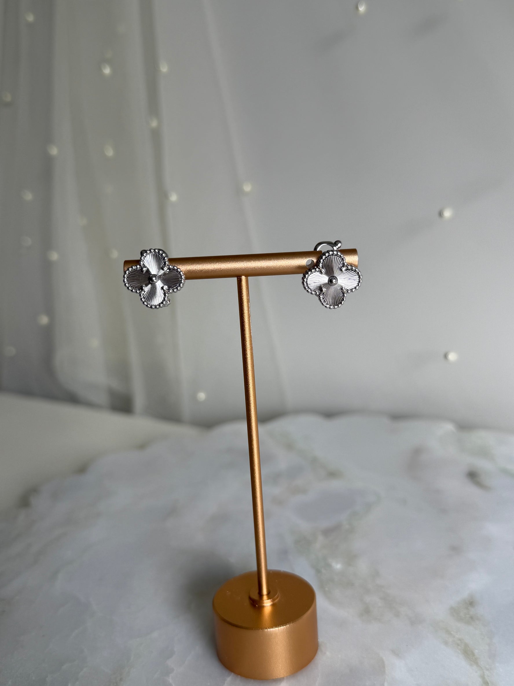 VK Style Silver Earrings