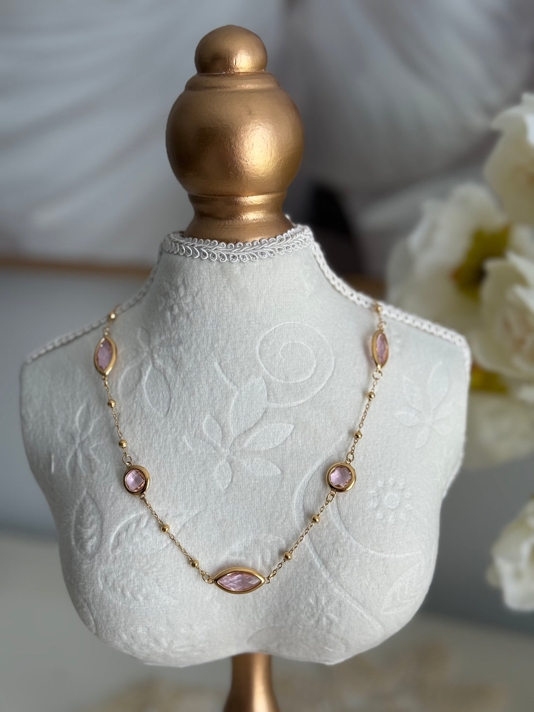 Tulip Pink Necklace