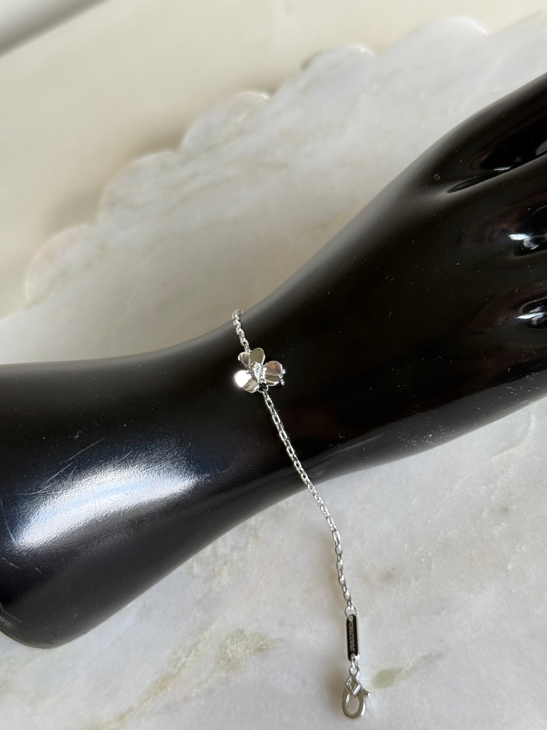 VK Style Flower Silver Bracelet