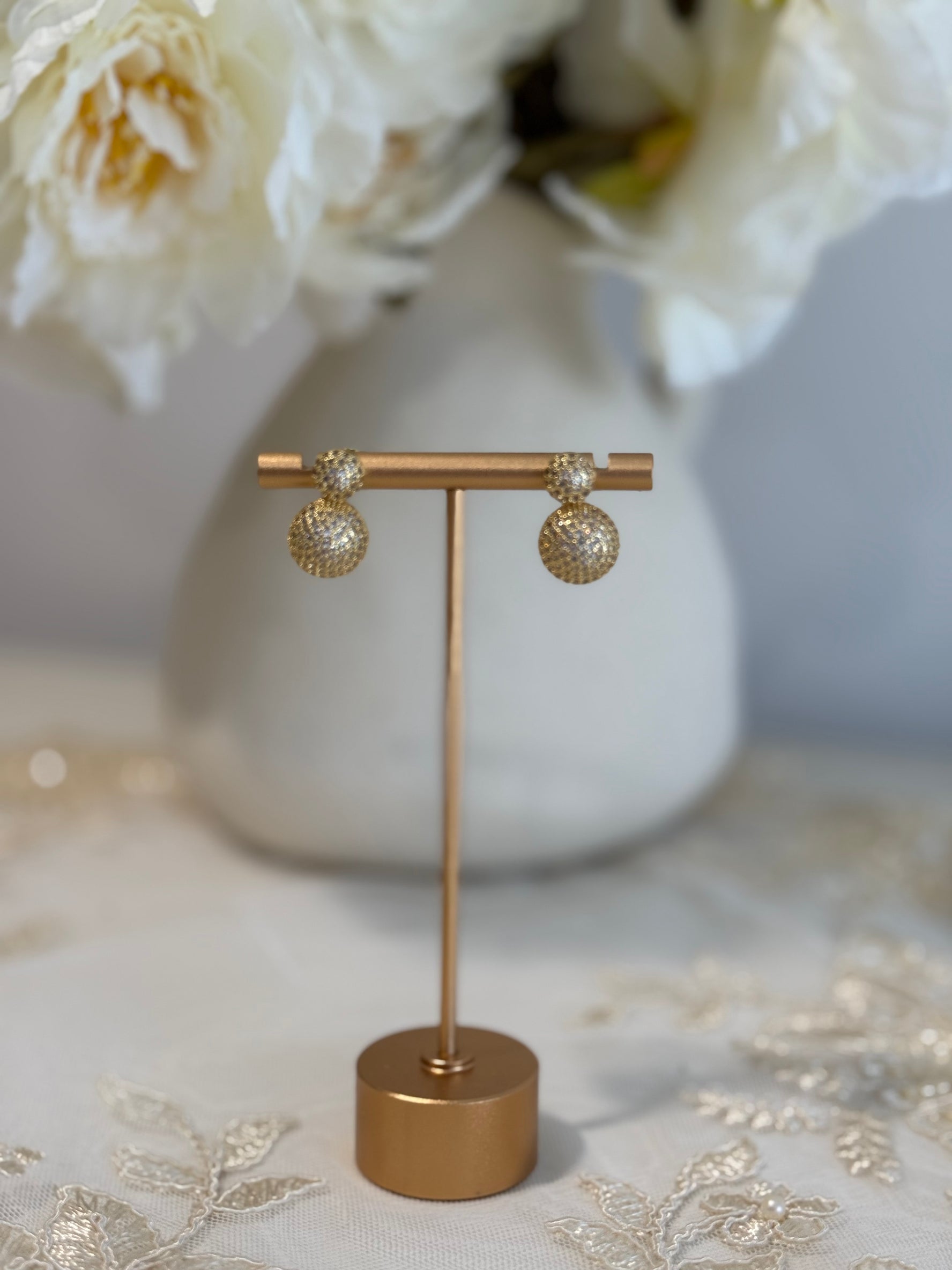 Dual Water Drops Earrings