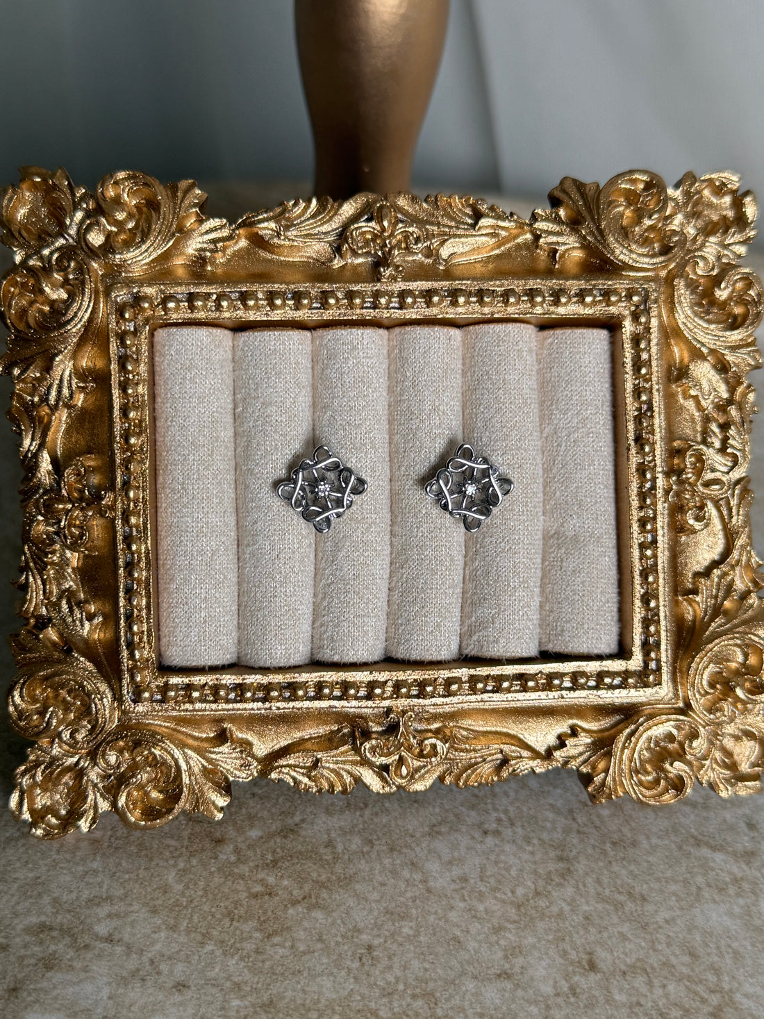 Loewe Style Silver Earrings