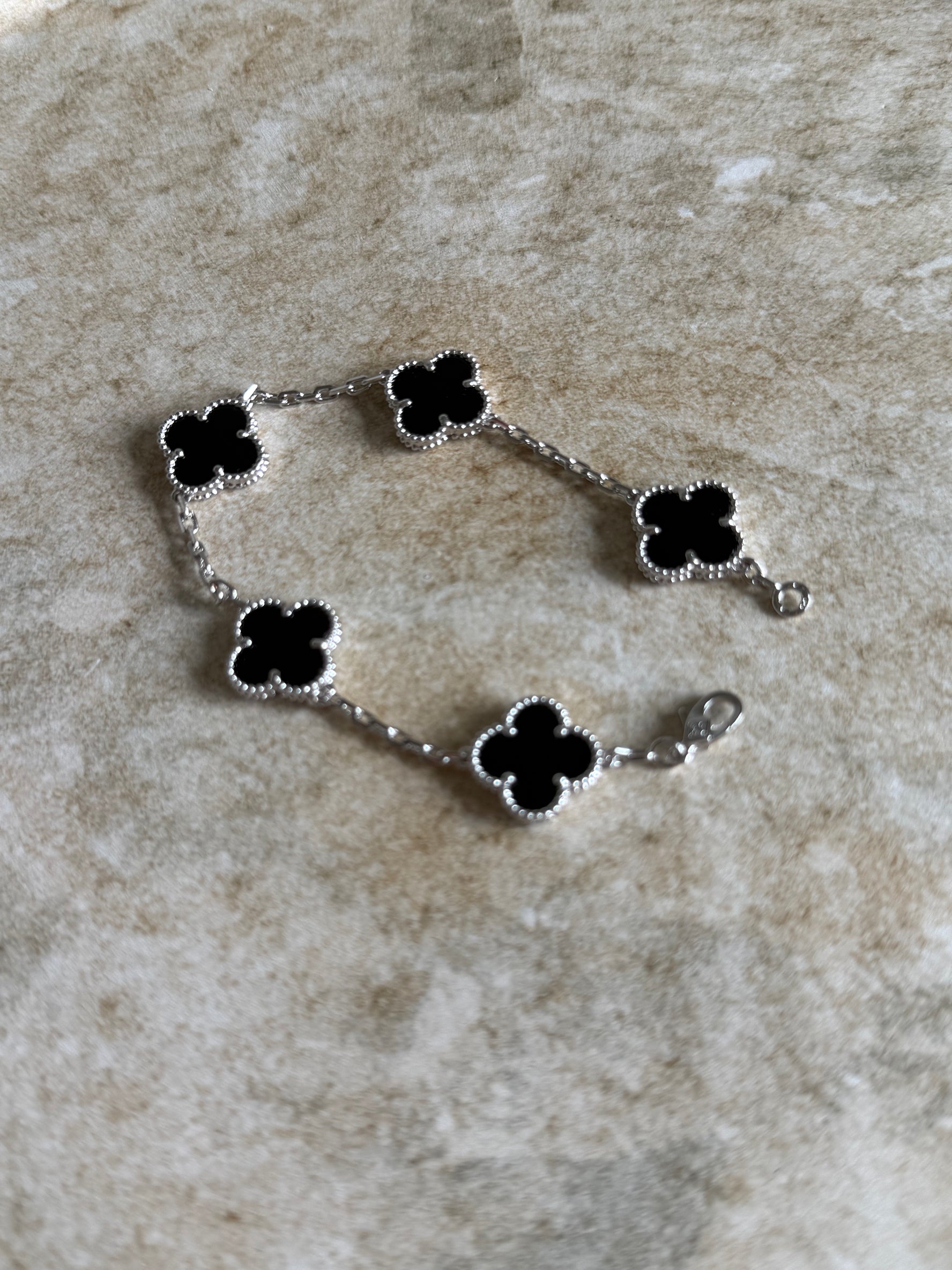 VK Style Black Silver Bracelet